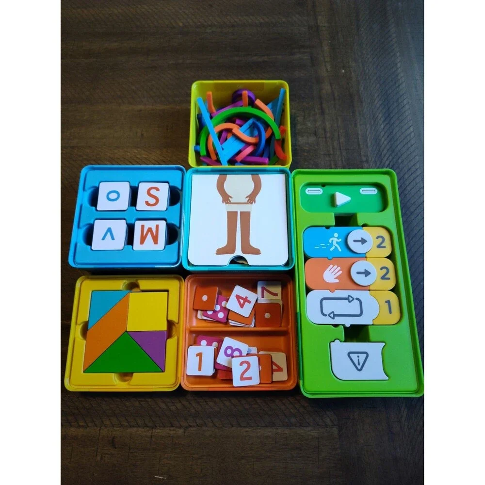 Osmo Learning Kit For Kids Bundle Numbers Words ABCs Tangram Set Of 6